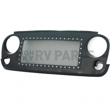 Paramount Automotive Grille - Powder Coated Black Stainless Steel - 460230-2