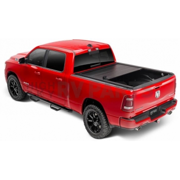 Retrax Tonneau Cover Hard Manual Retractable Black Matte Aluminum - T80741-1