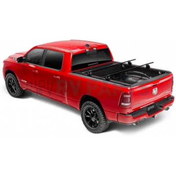 Retrax Tonneau Cover Hard Manual Retractable Black Matte Aluminum - T80741-2