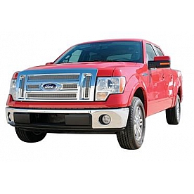 T-Rex Truck Products Grille Insert - Mesh Rectangular Polished Stainless Steel - 54569