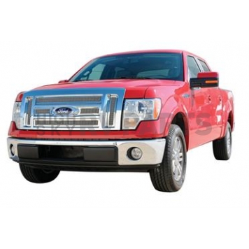 T-Rex Truck Products Grille Insert - Mesh Rectangular Polished Stainless Steel - 54569