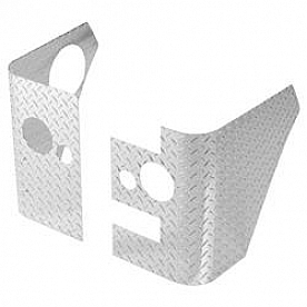 Warrior Products Body Corner Guard - Aluminum Silver Set Of 2 - 915A