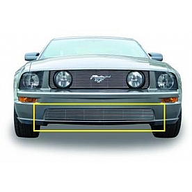 T-Rex Truck Products Bumper Grille Insert Horizontal Bar Polished Silver Billet Aluminum - 25516