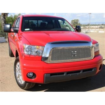 T-Rex Truck Products Grille Insert - Mesh Rectangular Polished Stainless Steel - 6719590
