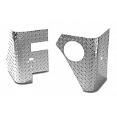 Warrior Products Body Corner Guard - Aluminum Silver Set Of 2 - 916