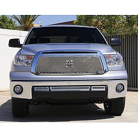 T-Rex Truck Products Grille Insert - Mesh Rectangular Polished Stainless Steel - 6719630
