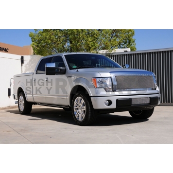T-Rex Truck Products Grille Insert - Mesh Rectangular Polished Stainless Steel - 6719630-2