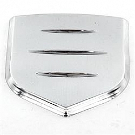 All Sales Emblem - Dodge Shield Step Style Ball Milled Silver Aluminum - 40301