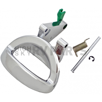 Help! By Dorman Interior Door Handle - Lever Plastic Silver Single - 82516-2