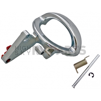 Help! By Dorman Interior Door Handle - Lever Plastic Silver Single - 82517-2