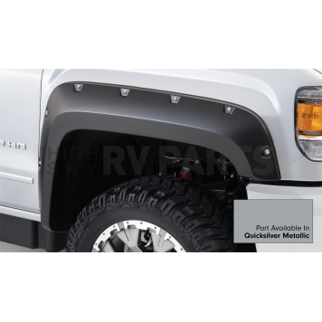 Bushwacker Fender Flare - Quicksilver Metallic - Paint Code GAN Dura-Flex 2000 ABS Smooth Plastic Smooth Set Of 4 - 4097454