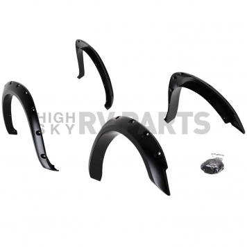 Paramount Automotive Fender Flare - Black ABS Plastic Black Set Of 4 - 580602