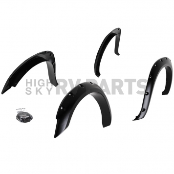 Paramount Automotive Fender Flare - Black ABS Plastic Black Set Of 4 - 580602-1