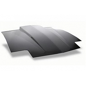 Harwood Fiberglass Hood - Cowl Induction Bare Fiberglass Black - B20101