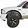 Paramount Automotive Fender Flare - Black ABS Plastic Black Set Of 4 - 580401