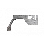 Road Armor Body Corner Guard - Steel Silver Bare - JK200