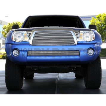 T-Rex Truck Products Grille Insert - Horizontal Bar Rectangular Polished Aluminum - 20937