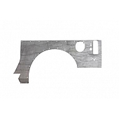 Road Armor Body Corner Guard - Steel Silver Bare - JK203