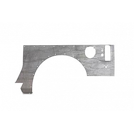 Road Armor Body Corner Guard - Steel Silver Bare - JK203