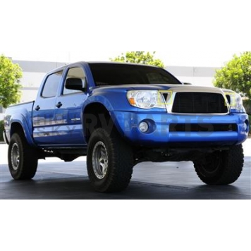 T-Rex Truck Products Grille Insert - Horizontal Bar Rectangular Black Powder Coated Aluminum - 20937B