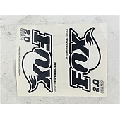 Fox Shocks Decal - Fox 2.0 Logo Logo - Black - 02404039