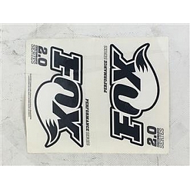 Fox Shocks Decal - Fox 2.0 Logo Logo - Black - 02404039