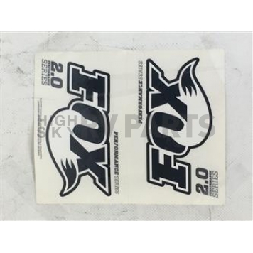 Fox Shocks Decal - Fox 2.0 Logo Logo - Black - 02404039