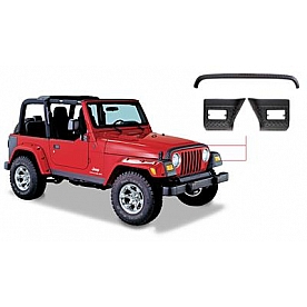 Bushwacker Body Corner Guard - Thermoplastic Polyolefin Textured Set Of 2 - 14005