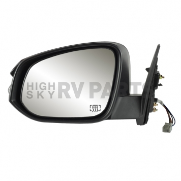 K-Source Exterior Mirror Electric OEM Black Single - 70186T