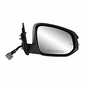 K-Source Exterior Mirror Electric OEM Black Single - 70187T