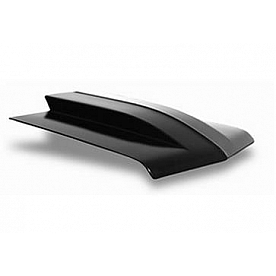 Harwood Fiberglass Hood - Cowl Induction Gelcoat Fiberglass Black - B21204