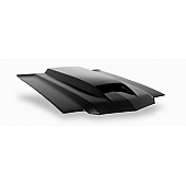 Harwood Fiberglass Hood - Cowl Induction Fiberglass Black - B22207