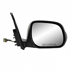 K-Source Exterior Mirror Electric OEM Black Single - 70195T