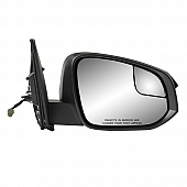 K-Source Exterior Mirror Electric OEM Black Single - 70197T