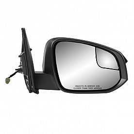 K-Source Exterior Mirror Electric OEM Black Single - 70197T