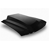 Harwood Fiberglass Hood - Cowl Induction Bare Fiberglass Black - B26405