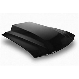 Harwood Fiberglass Hood - Cowl Induction Bare Fiberglass Black - B26405