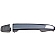Help! By Dorman Exterior Door Handle - Plastic Silver/ Black Single - 81170