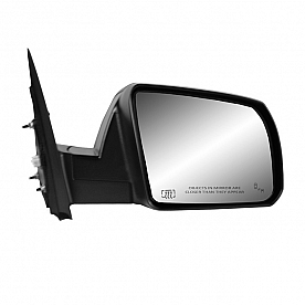 K-Source Exterior Mirror Electric OEM Black Single - 70229T
