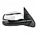 K-Source Exterior Mirror Electric OEM Black Single - 70229T