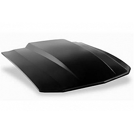 Harwood Fiberglass Hood - Cowl Induction Gloss Fiberglass Black - B26605