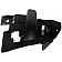 Help! By Dorman Interior Door Handle - Lever Plastic Black Single - 81174