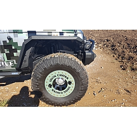Iron Cross Fender Flare - Black Steel Matte Powder Coated Set Of 2 - GPFF100