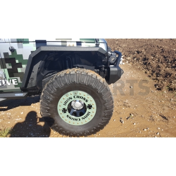 Iron Cross Fender Flare - Black Steel Matte Powder Coated Set Of 2 - GPFF100
