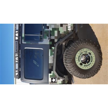 Iron Cross Fender Flare - Black Steel Matte Powder Coated Set Of 2 - GPRF200