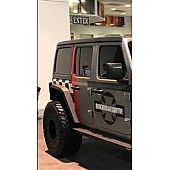 Iron Cross Fender Flare - Black Steel Matte Powder Coated Set Of 2 - GPRF202
