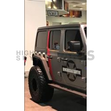 Iron Cross Fender Flare - Black Steel Matte Powder Coated Set Of 2 - GPRF202