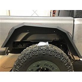 Iron Cross Fender Flare - Black Steel Matte Powder Coated Set Of 2 - GPRF204