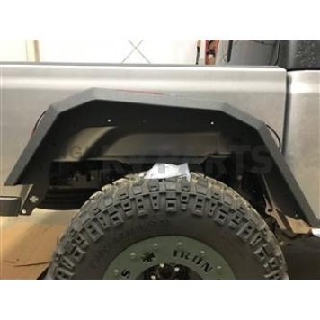 Iron Cross Fender Flare - Black Steel Matte Powder Coated Set Of 2 - GPRF204