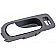 Help! By Dorman Interior Door Handle - Plastic Black Housing With Silver Lever Single - 81810